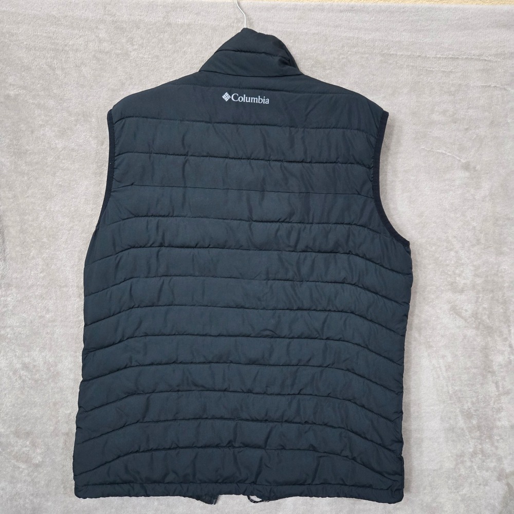 Columbia Puffer Vest Men Large Black Omni-Heat Sacramento Fan Gear Outdoors - Picture 5 of 11
